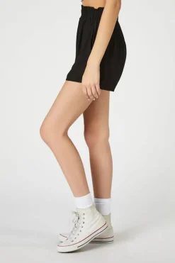 Paperbag High-Rise Shorts