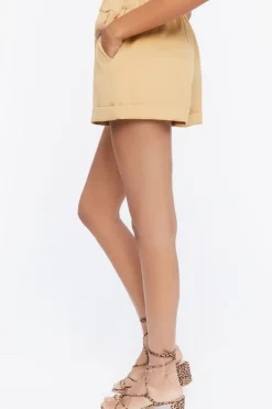Paperbag Mid-Rise Shorts
