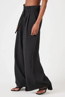 Paperbag Wide-Leg Pants