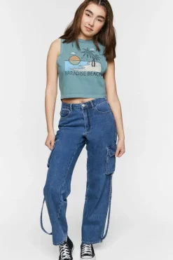 Paradise Beach Graphic Tank Top