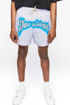 Paradise Graphic Drawstring Shorts