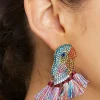 Parakeet Tassel Drop Earrings