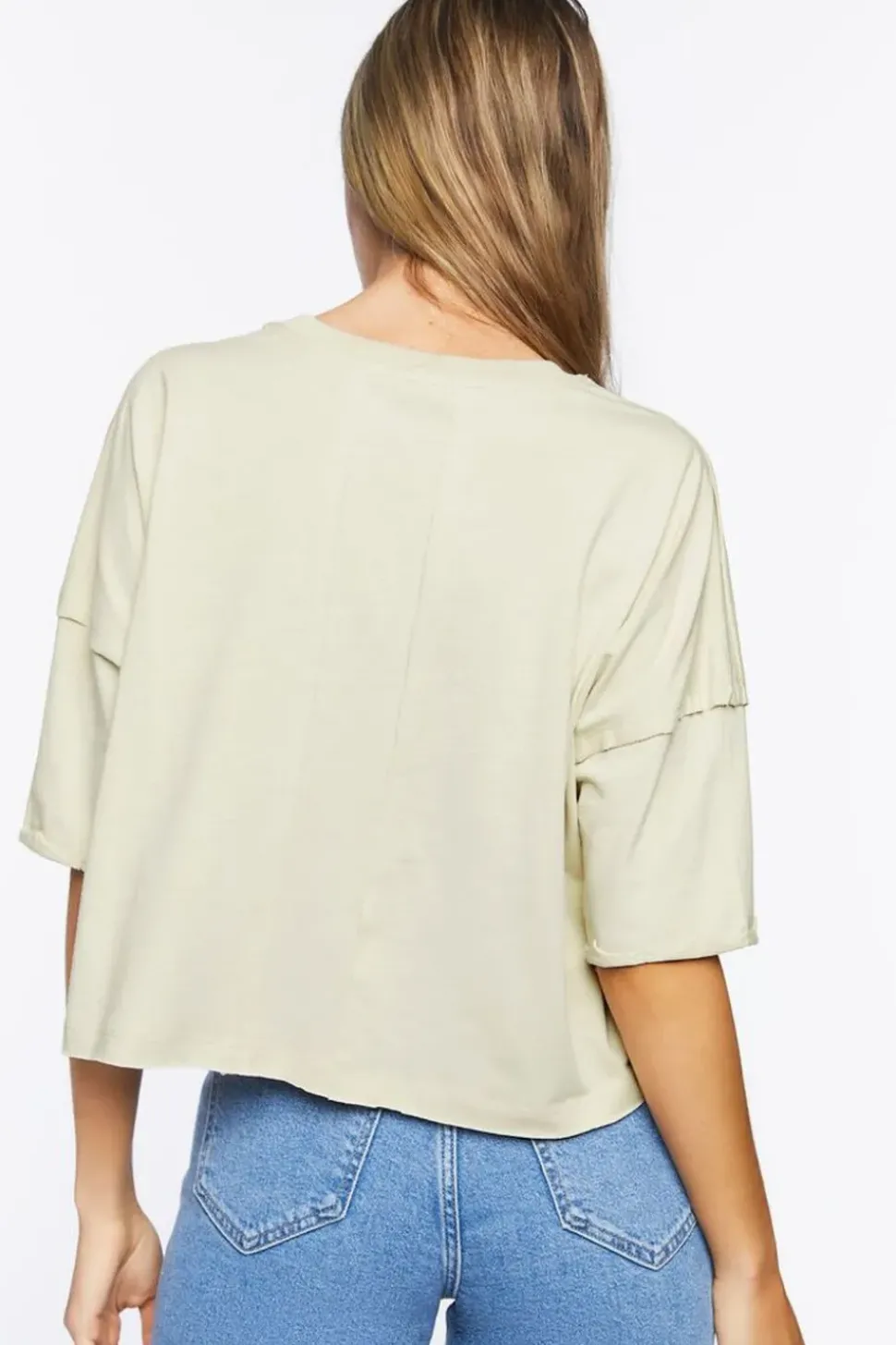Patch Graphic Cropped Tee