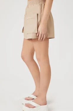 Patch-Pocket Pull-On Shorts