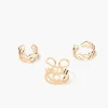 Peace Sign & Heart Toe Ring Set