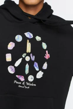 Peace & Wisdom Graphic Hoodie