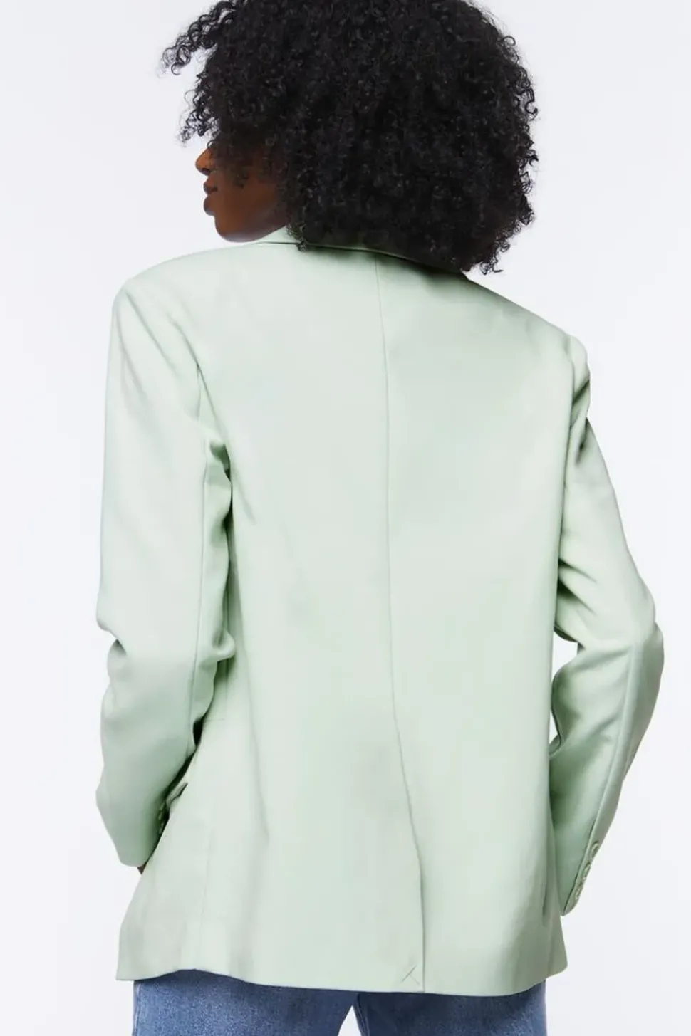 Peak Lapel Single-Breasted Blazer