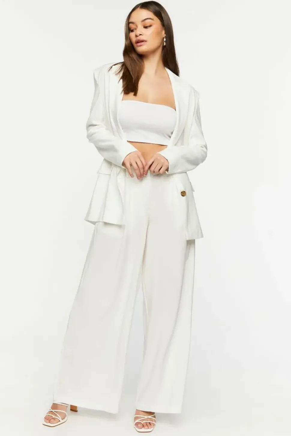 Peak Lapel Single-Breasted Blazer
