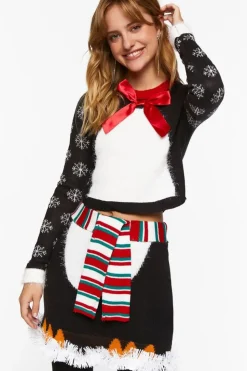 Penguin Sweater & Skirt Set