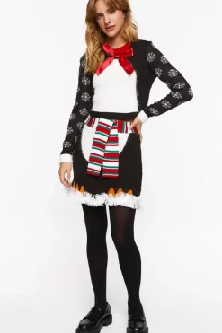 Penguin Sweater & Skirt Set