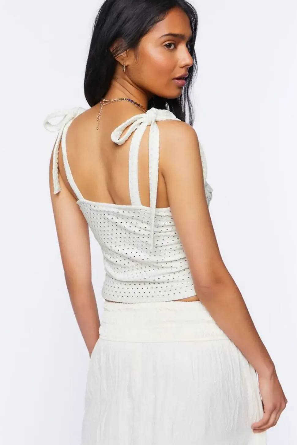 Perforated Tie-Strap Cami