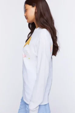 Pink Planet Long-Sleeve Graphic Tee