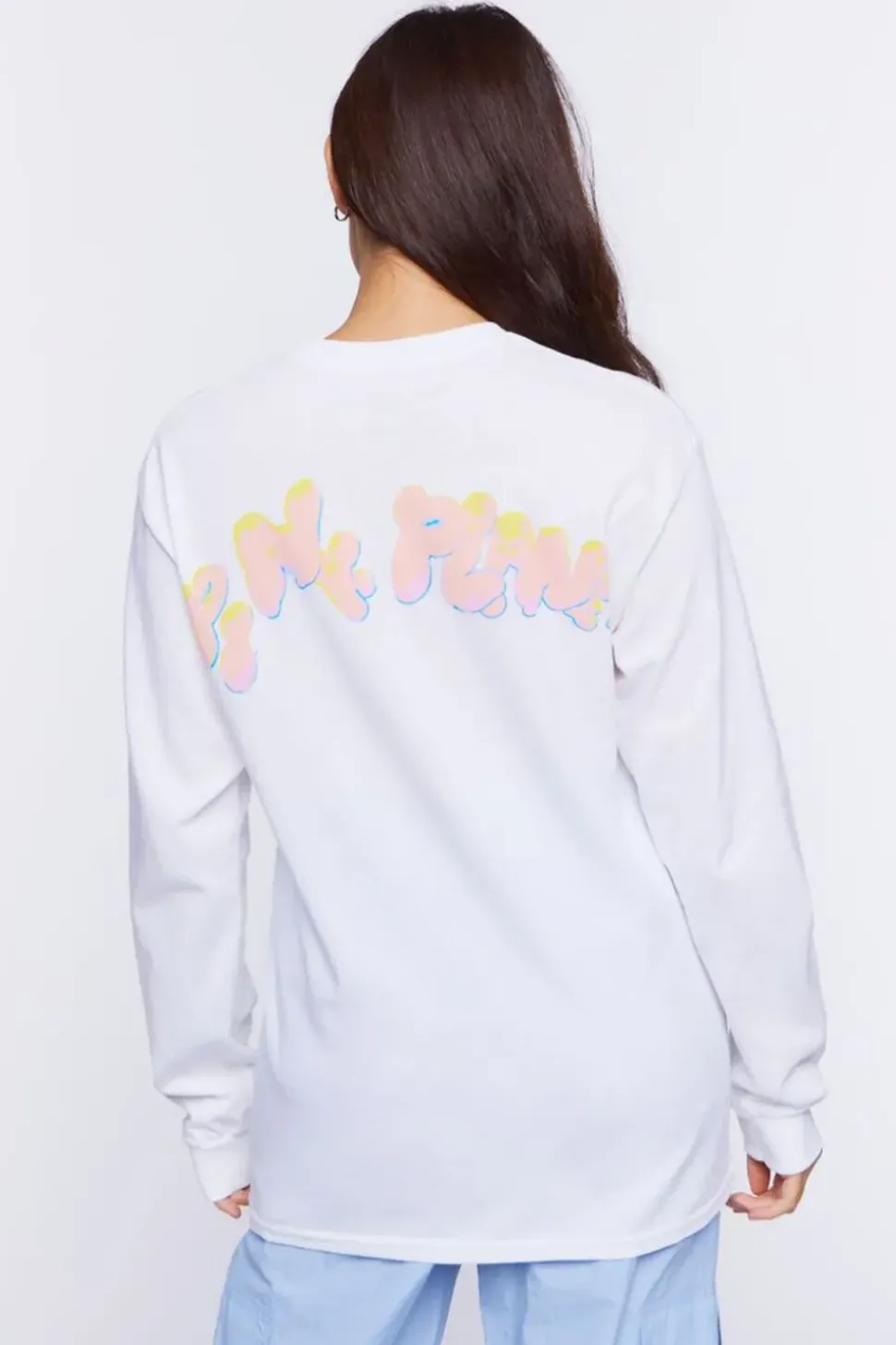Pink Planet Long-Sleeve Graphic Tee