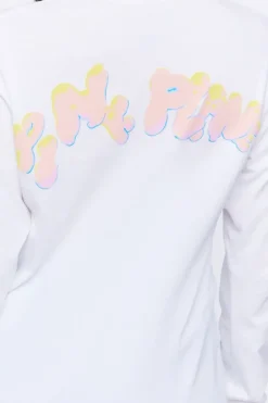 Pink Planet Long-Sleeve Graphic Tee