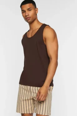 Pinstriped Drawstring Shorts