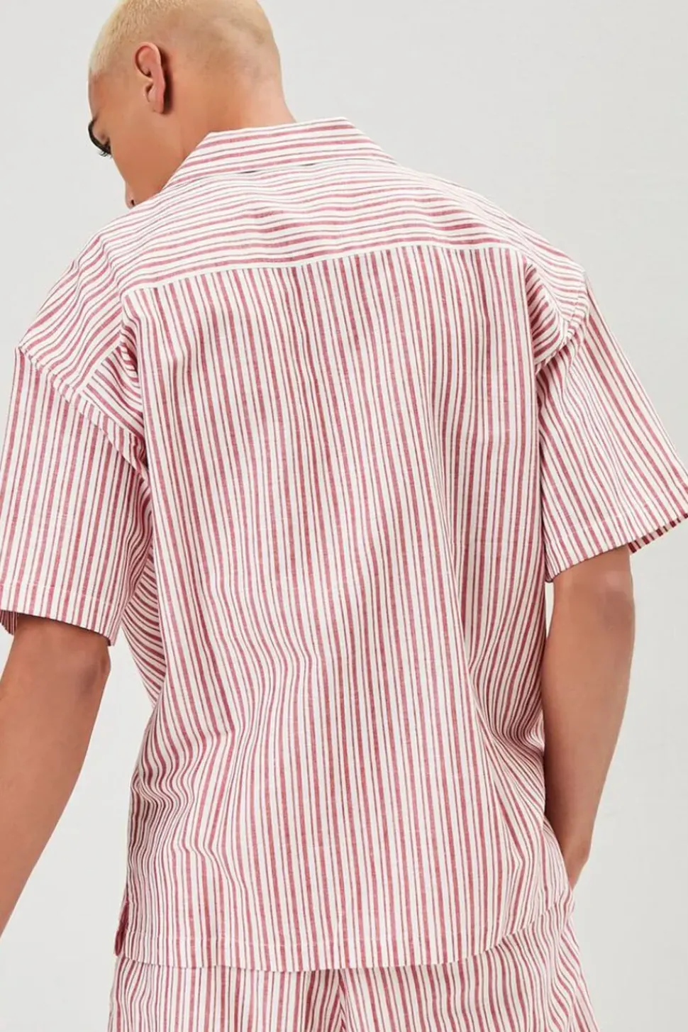Pinstriped Linen-Blend Shirt