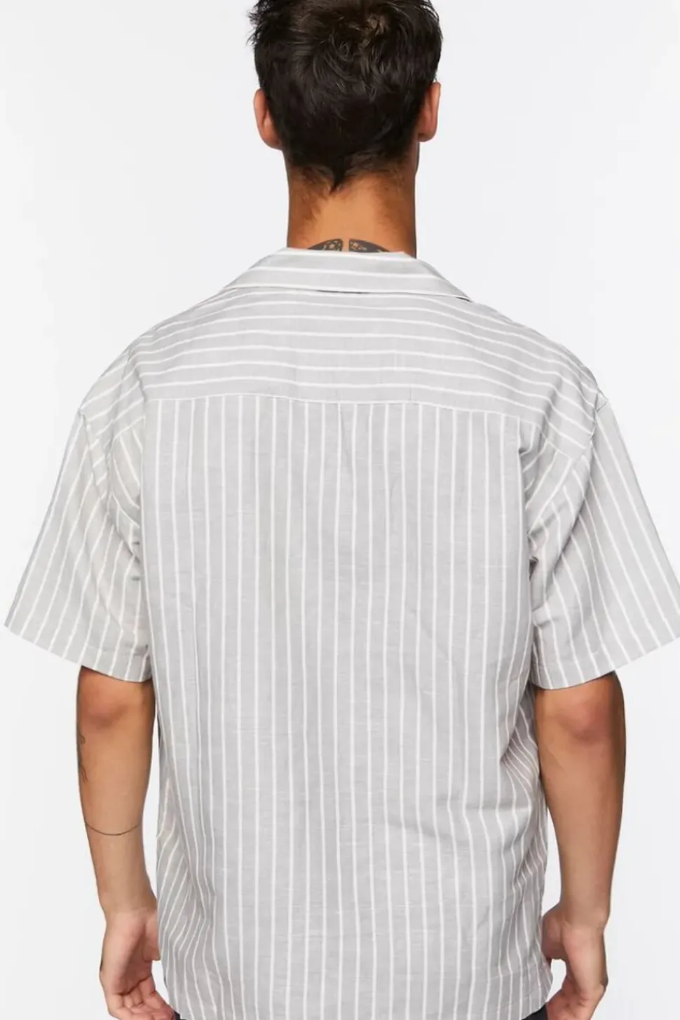 Pinstriped Linen-Blend Shirt
