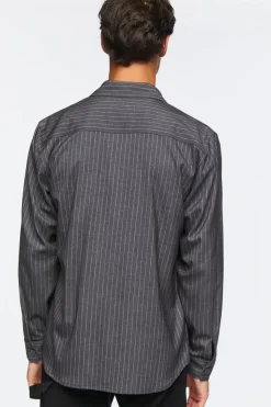 Pinstriped Long-Sleeve Shirt