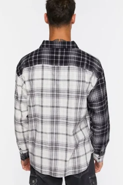 Plaid Button-Front Shirt