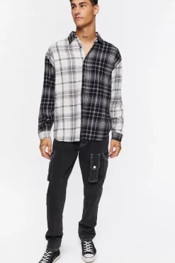 Plaid Button-Front Shirt