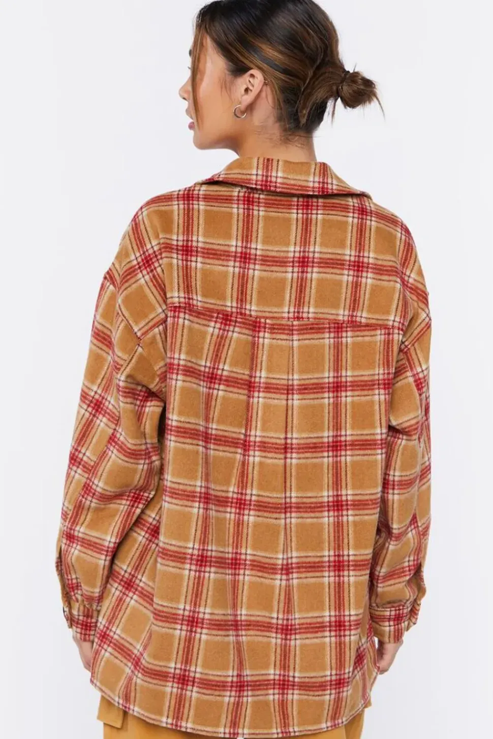 Plaid Button-Up Shacket