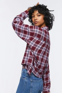 Plaid Button-Up Shirt