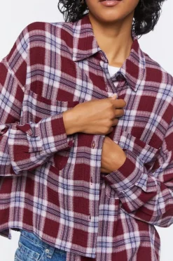 Plaid Button-Up Shirt