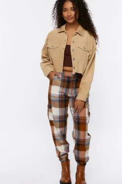 Plaid Cargo Joggers