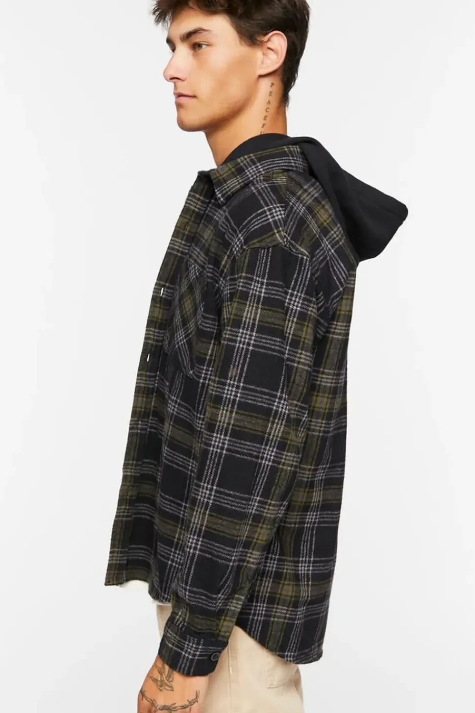Plaid Combo Flannel Shirt