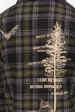 Plaid Combo Flannel Shirt