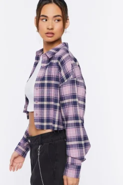 Plaid Cropped Shirt