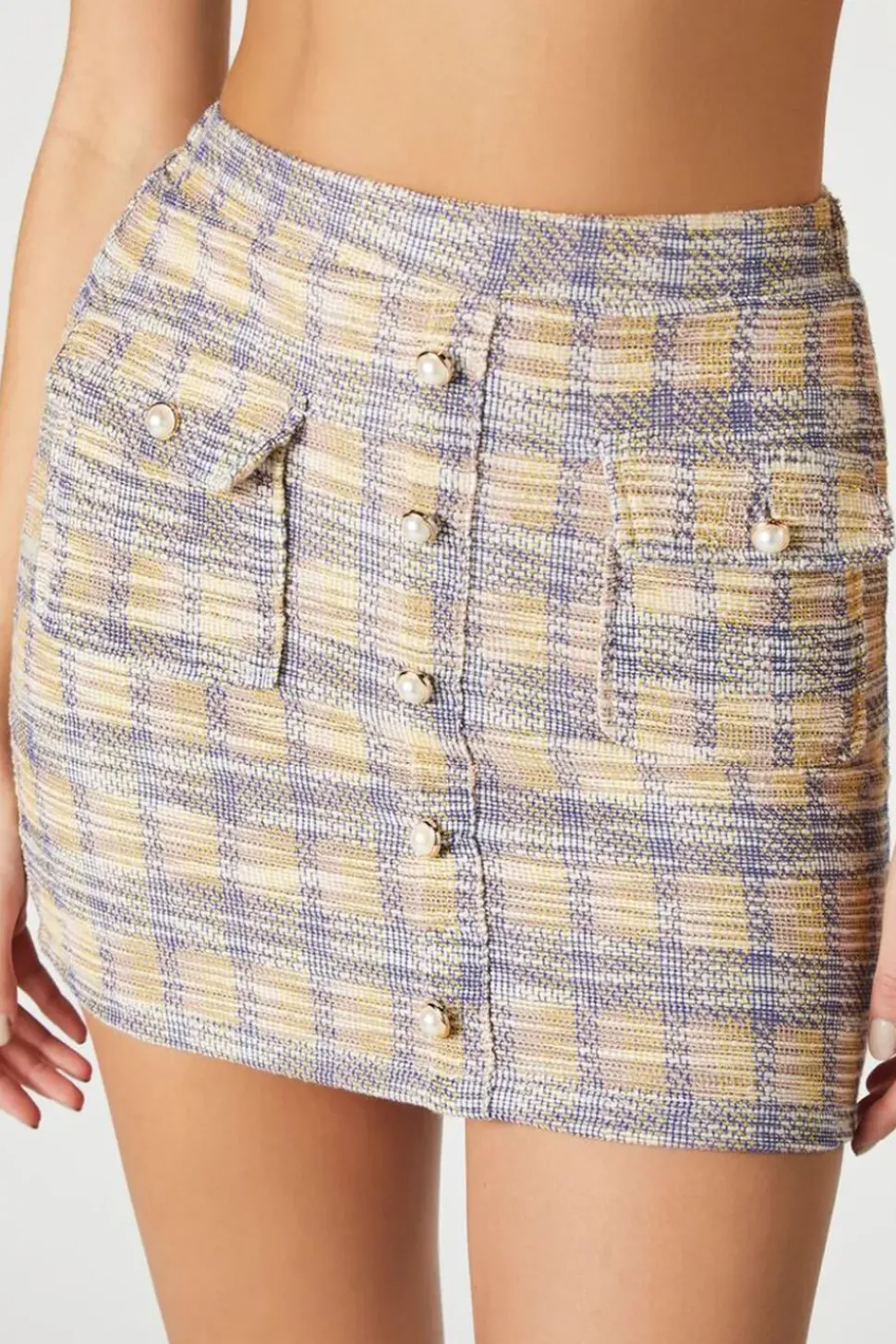 Plaid Crop Top & Skirt Set