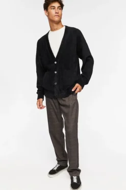 Plaid Drawstring Trousers