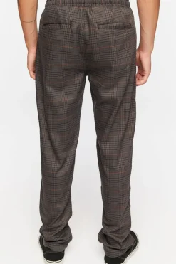 Plaid Drawstring Trousers
