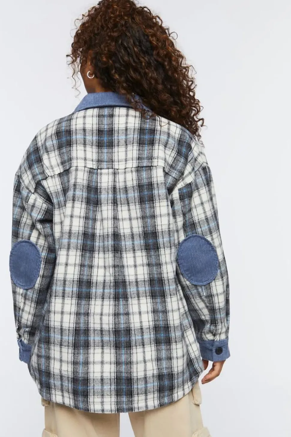 Plaid Drop-Sleeve Shacket