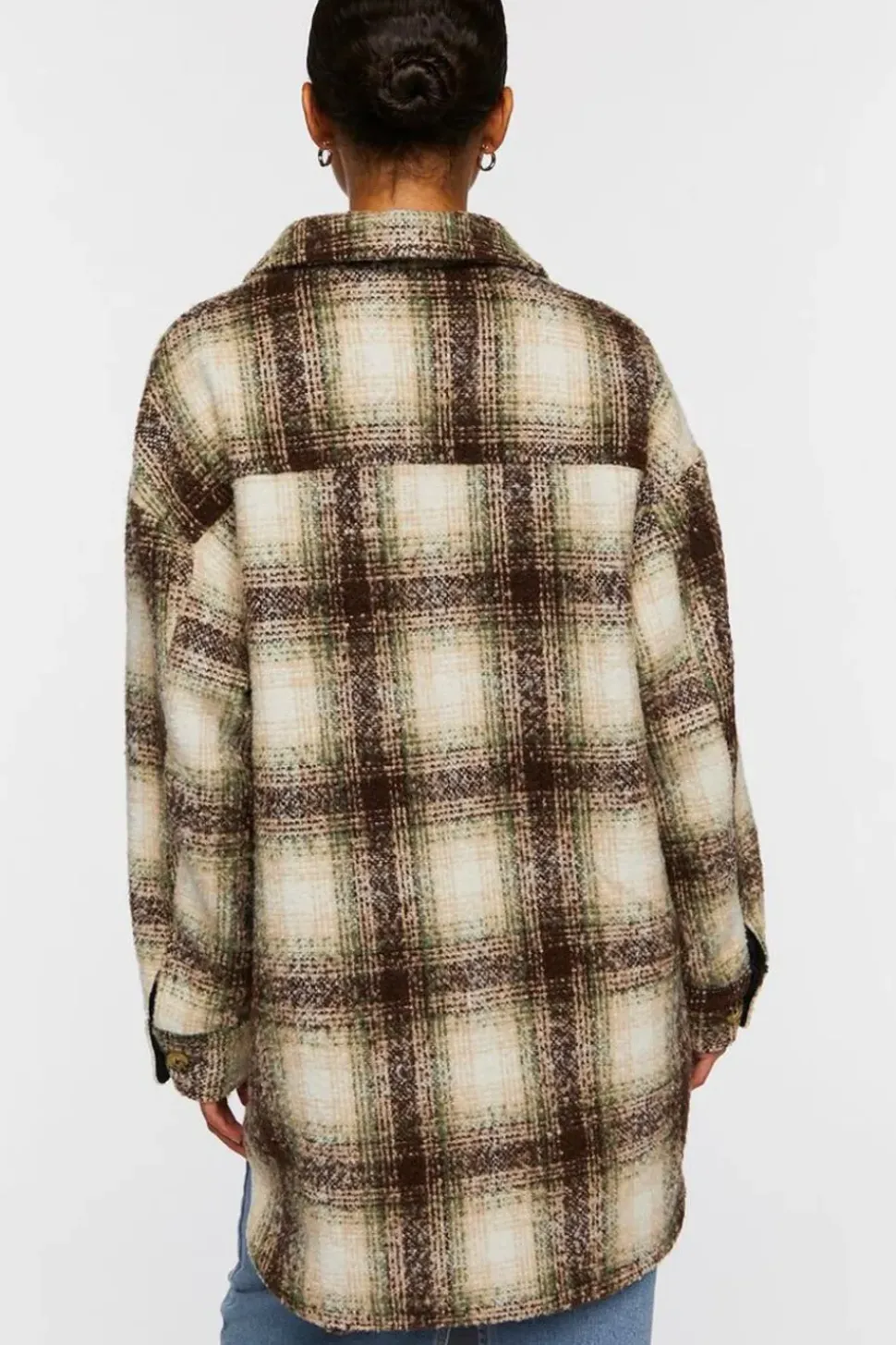 Plaid High-Low Shacket