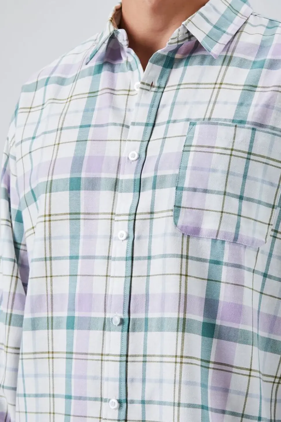 Plaid Linen-Blend Shirt