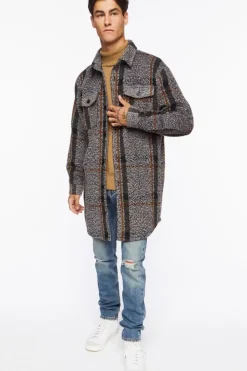 Plaid Longline Shacket