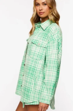 Plaid Longline Shacket