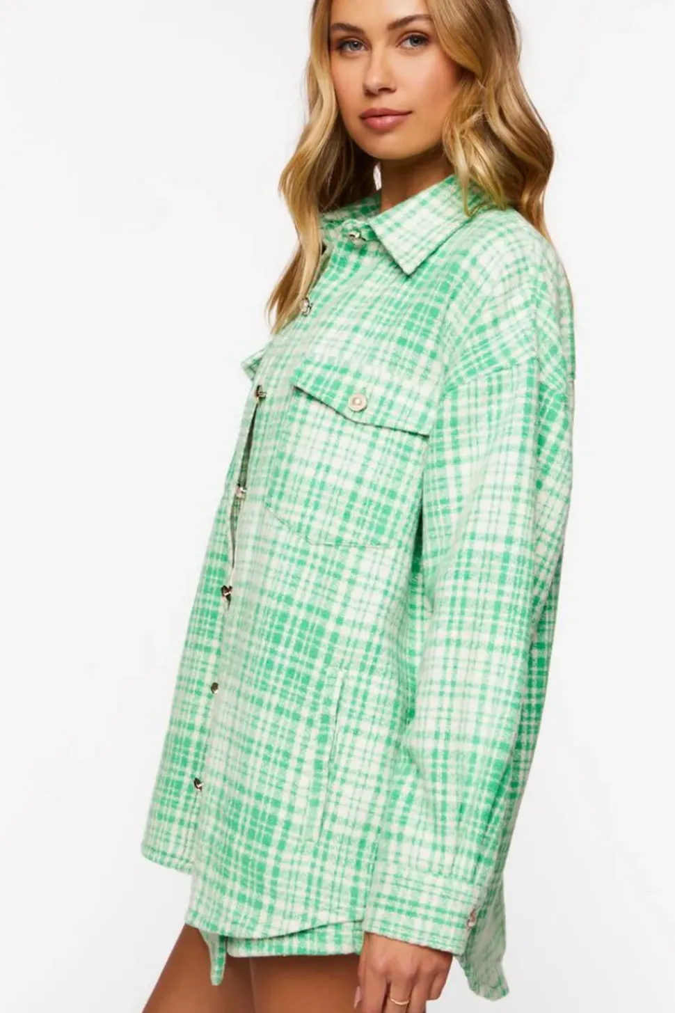 Plaid Longline Shacket