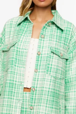 Plaid Longline Shacket