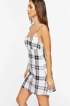 Plaid Mini Cami Dress