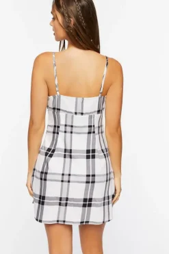 Plaid Mini Cami Dress