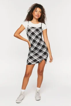 Plaid Mini Cami Dress