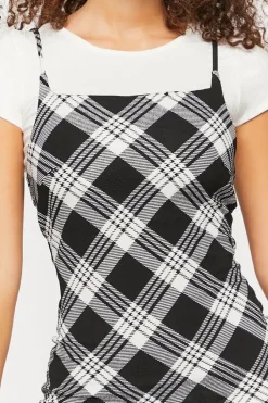 Plaid Mini Cami Dress