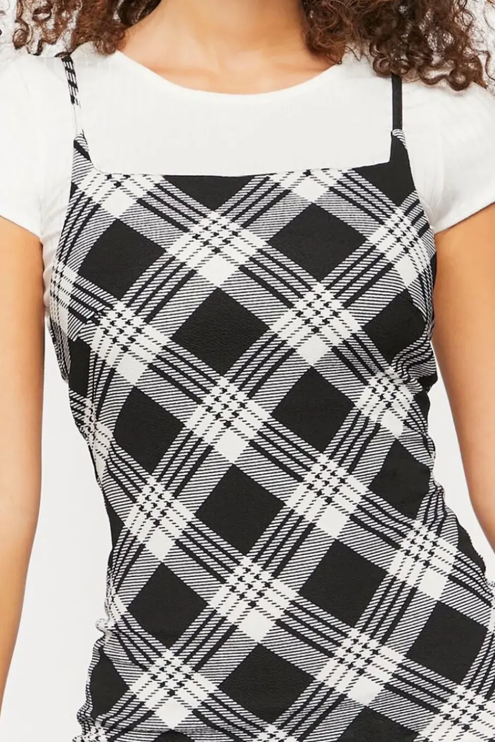 Plaid Mini Cami Dress