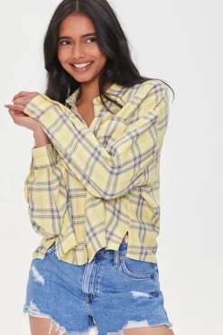 Plaid Roll-Tab Shirt