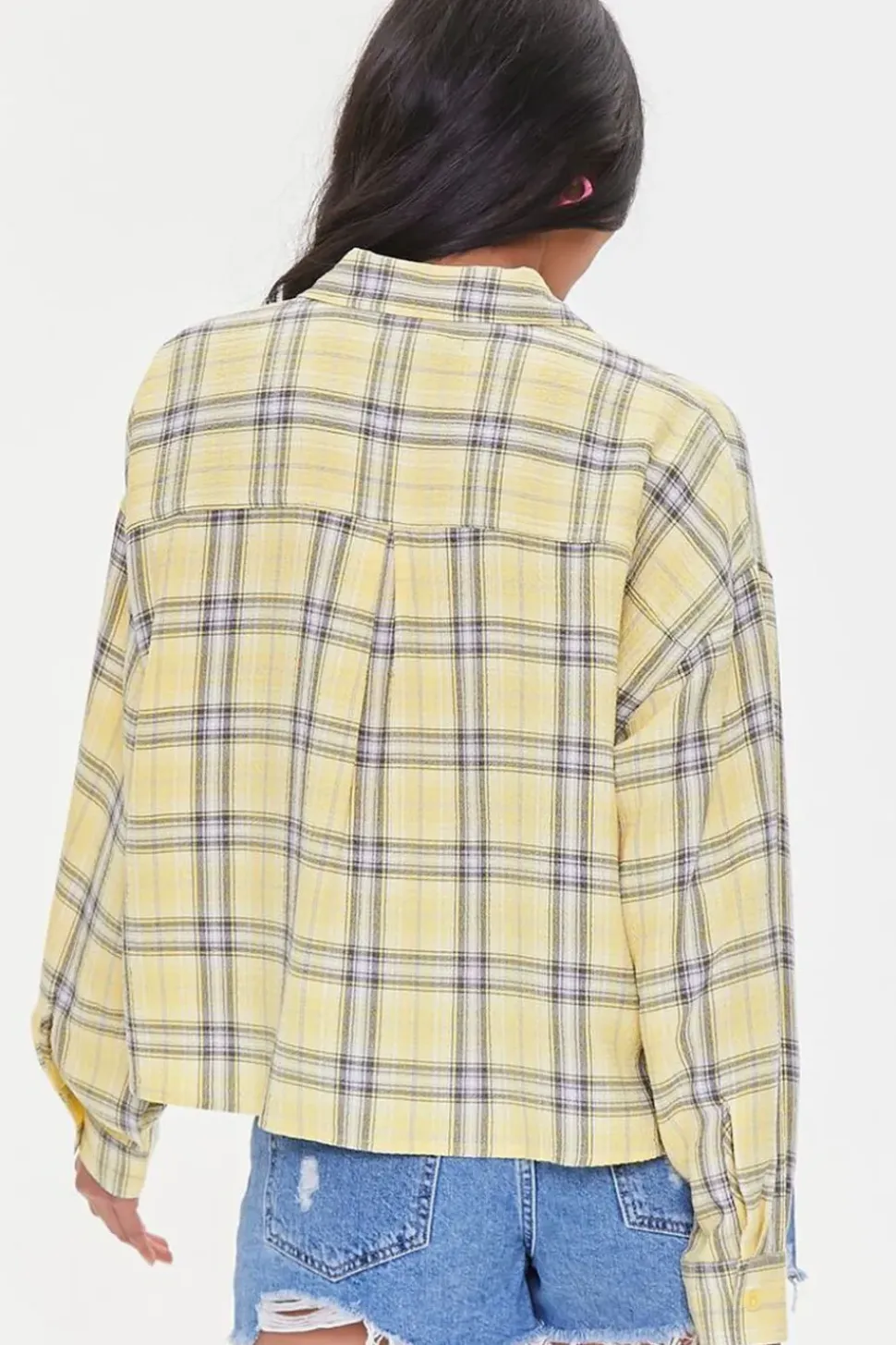 Plaid Roll-Tab Shirt