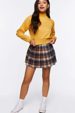 Plaid Wallet Chain Mini Skirt