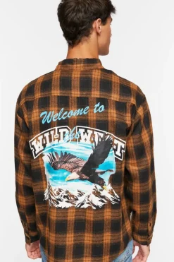 Plaid Wild West Graphic Shirt